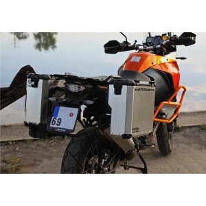 PRO pannier system for KTM 1190 Adv/R with aftermarket exhaust
